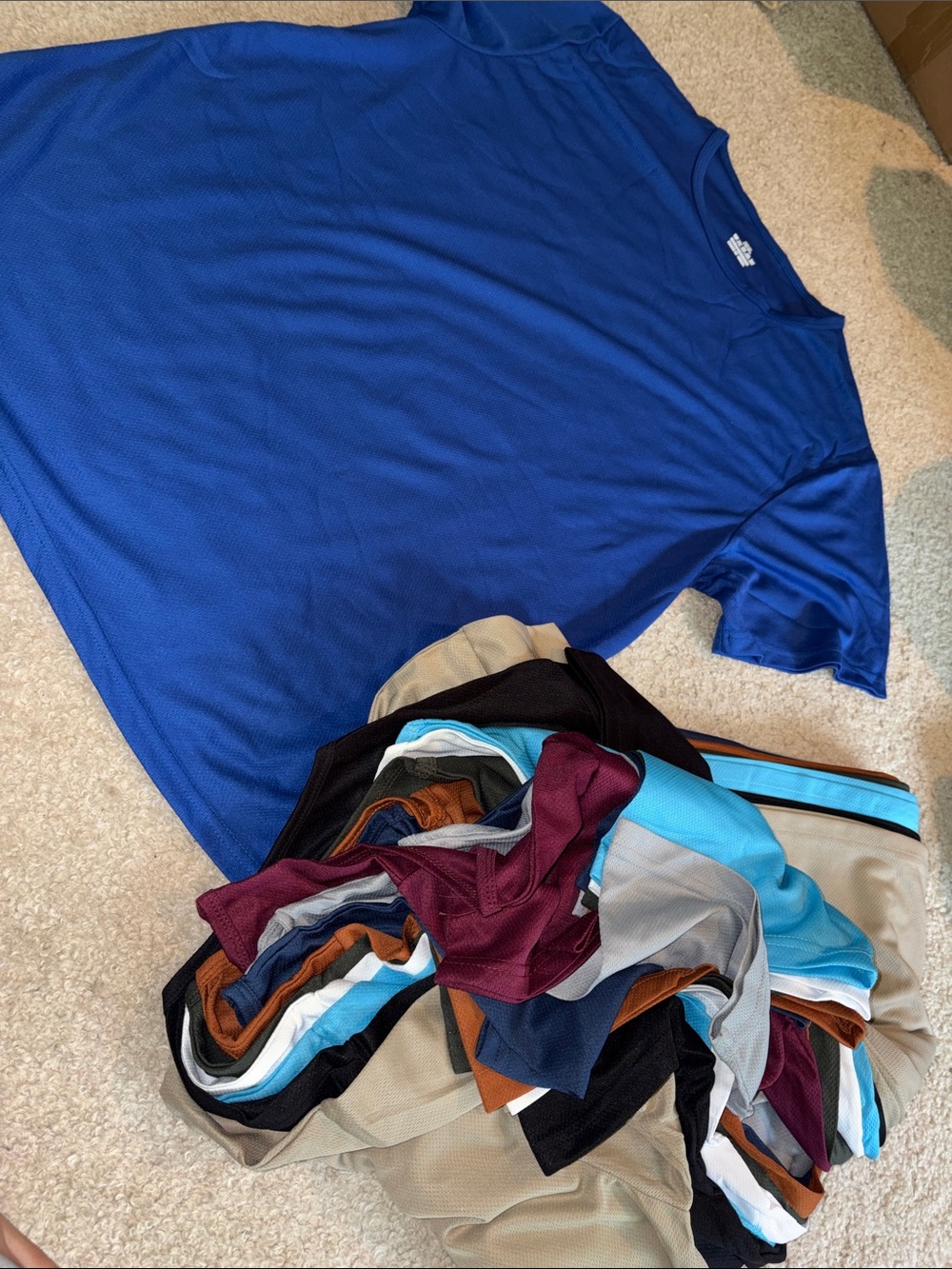 10 pack Men's Performance Short Sleeve Tees in colors